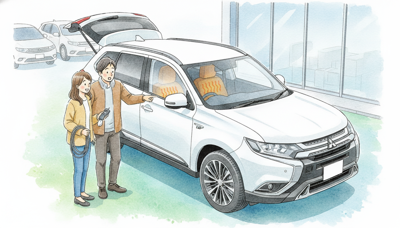 アウトランダーPHEV 2.0 G ナビパッケージ 4WD 純正Bluetooth付フルセグナビ 1500wh電源付 衝突軽減ブレーキ ETC プッシュスタート オートライト 電動パーキングブレーキ ハンドルヒーター 前席シートヒーター パドルシフト 電動テールゲート